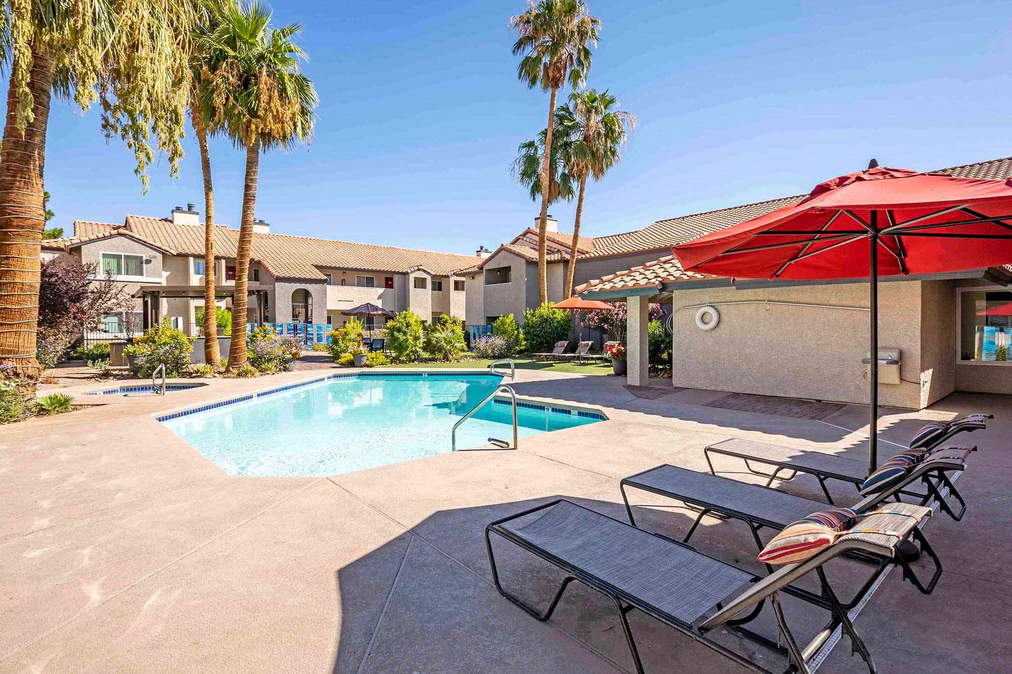 fifty101 apartment community pool 2