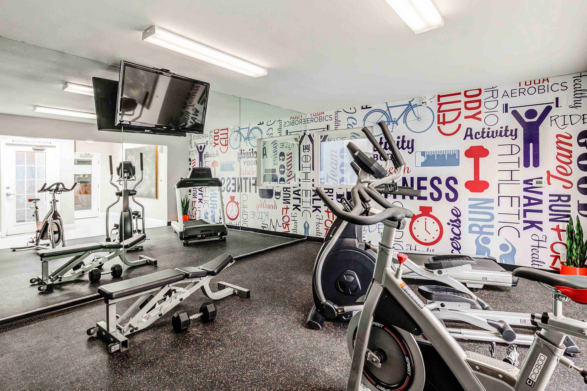Fifty 101 apartment community gym