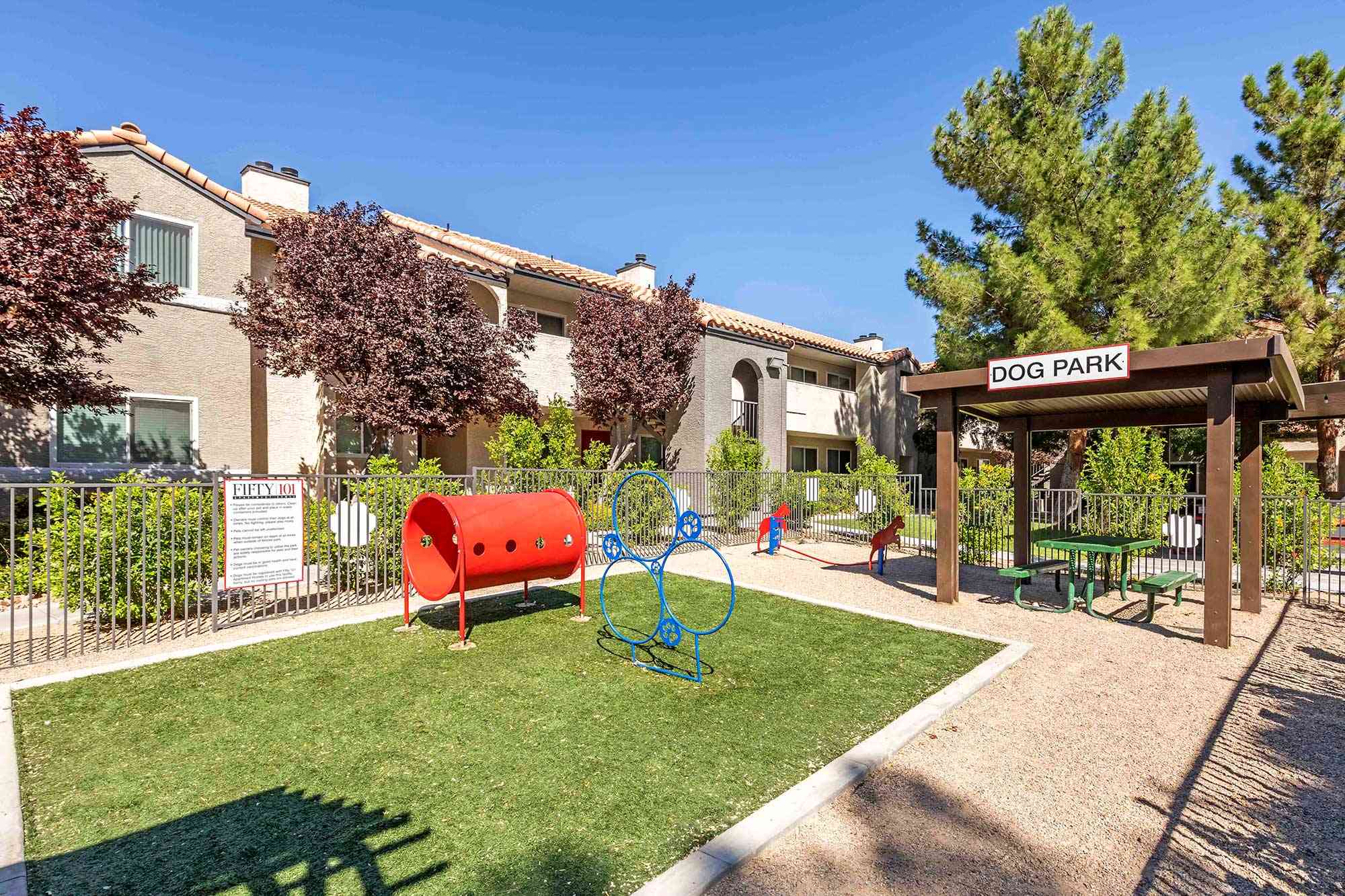 fifty101 apartment complex tot lot dog park