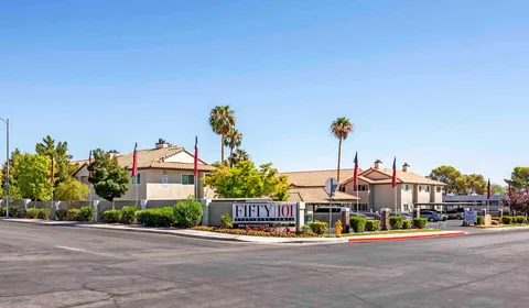 Fifty 101 apartment complex building exterior